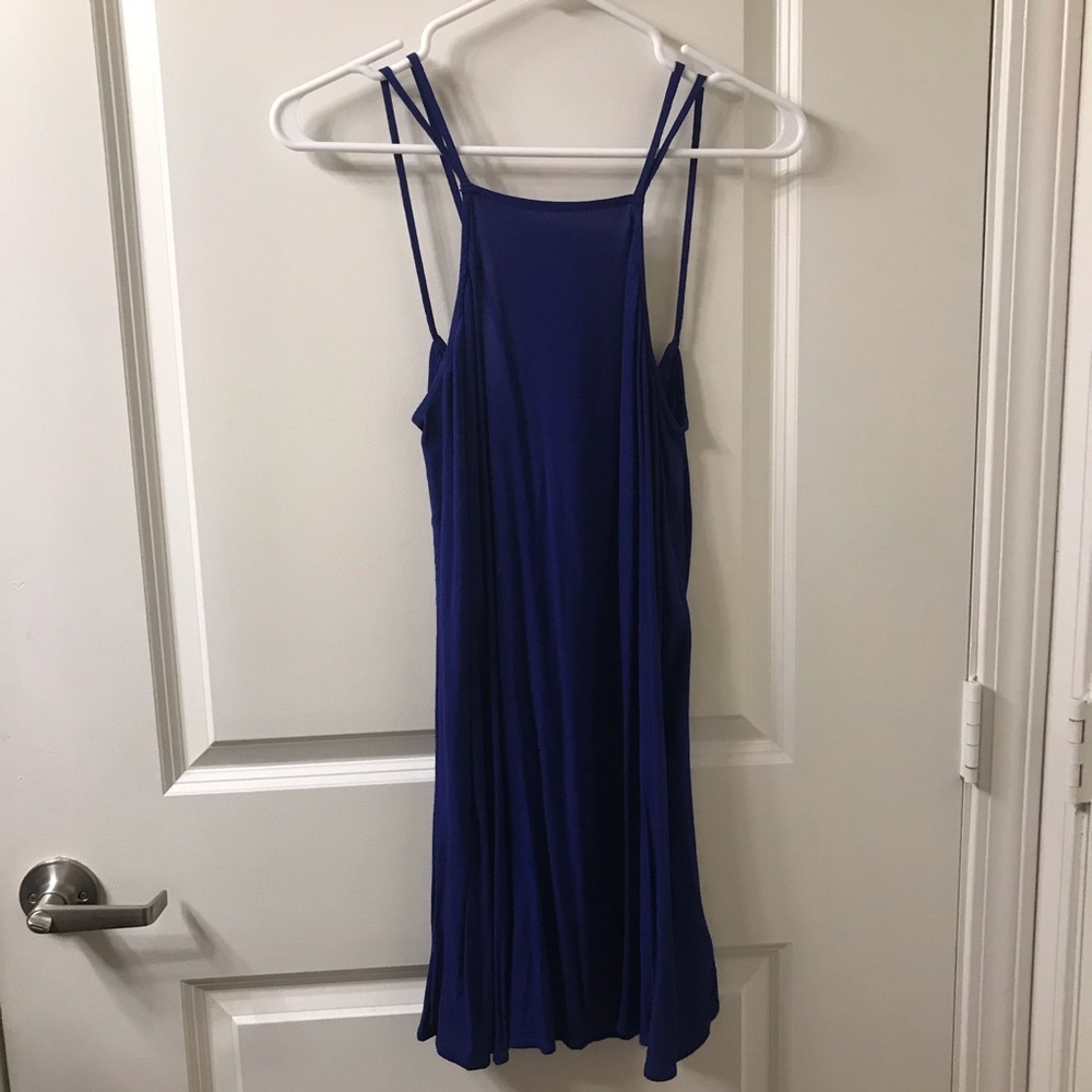 Blue square Neck UO Dress